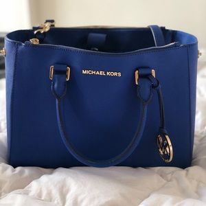 Michael Kors Blue Satchel
